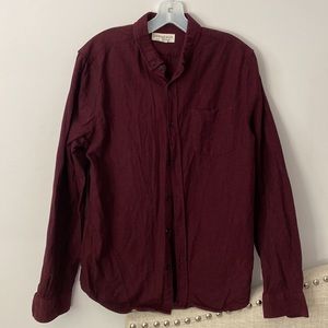 Urban man burgundy shirt